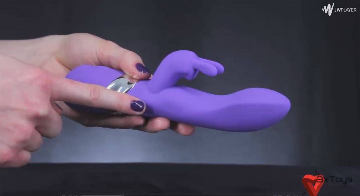 Video Review Of The Nasstoys' Ravishing Rabbit  Vibrator-This massager features a clitoral stimulator and two independent vibrating motors